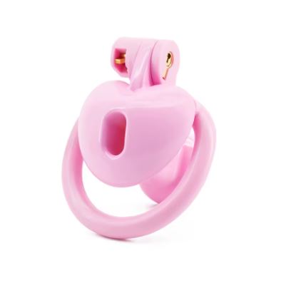 Heart Shaped Innie Chastity Cage - 4 Rings Included