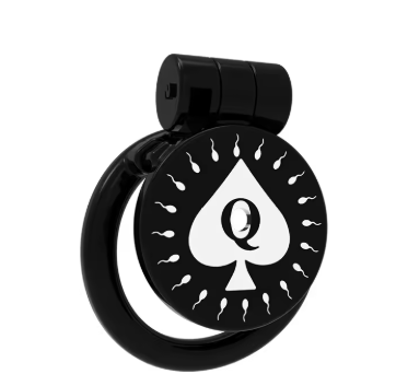QOS Spade Flat Chastity Cage