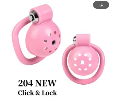 Pink Nub Chastity - 4 Rings Included