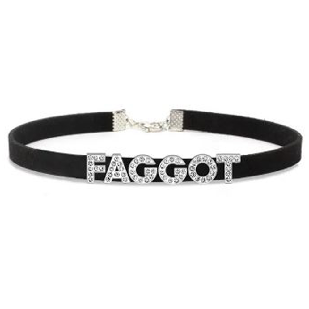 Ggot F*ggot Choker – BLACKEDPinkPilled